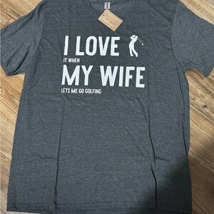 Gray Graphic Men's T-Shirt Golf